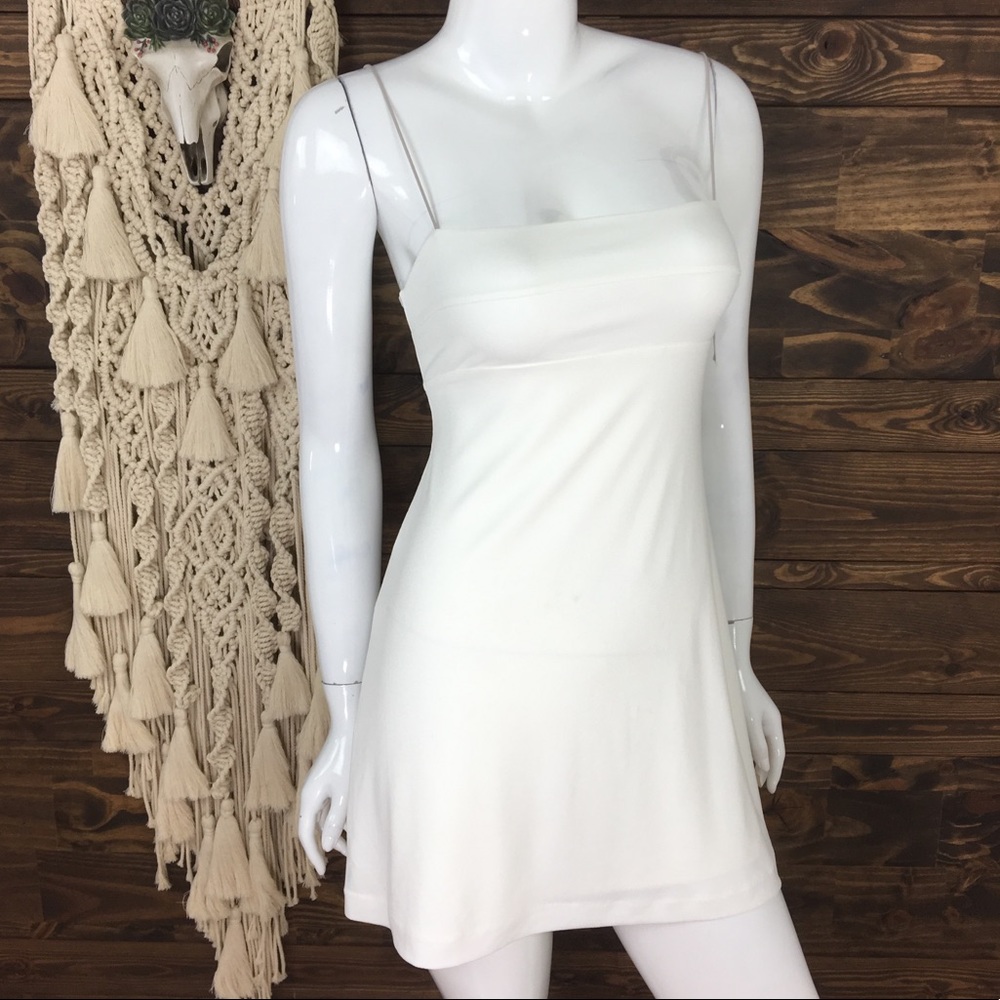 Silence + Noise |‎ Rib Open Cage Back Dress Mini Dress